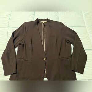 Rachel Roy Black Soft Blazer with Single Button Size 2X